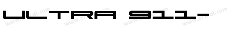 Ultra 911字体转换